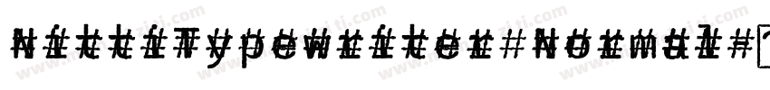 NittiTypewriter Normal字体转换